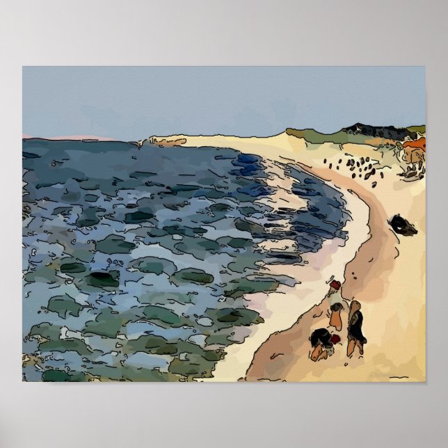 Beach, Fauvism Poster (Front)