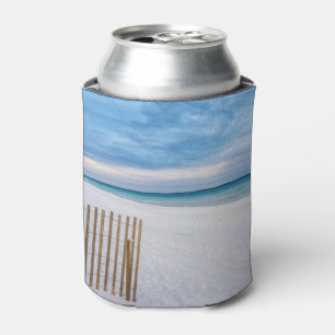Beach Fence Morning Destin Florida Can Cooler