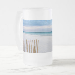Beach Fence Morning Destin Florida Frosted Mug