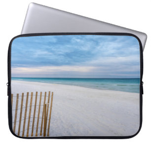 Beach Fence Morning Destin Florida Laptop Sleeve