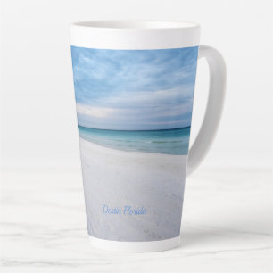 Beach Fence Morning Destin Florida Latte Mug