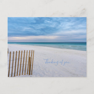 Beach Fence Morning Destin Florida Thinking Of You Postcard