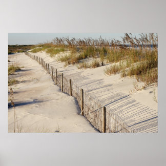 Beach Fence Poster