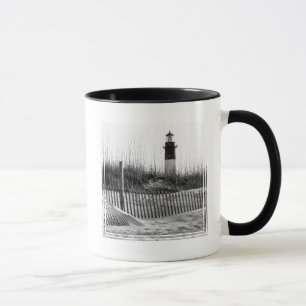 Beach Fences And Lighthouse Mug