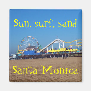 Beach Ferris Wheel Santa Monica, California Pier Magnet