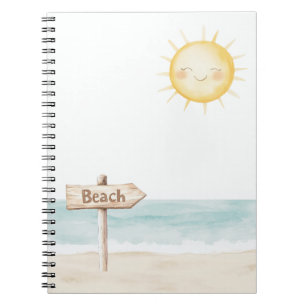 Beach Find Your Happy Sun Notebook