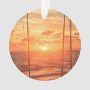 Beach Fishing Ornament