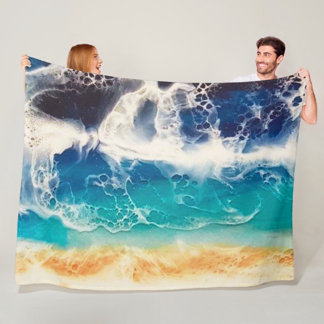 Beach  fleece blanket (In Situ)