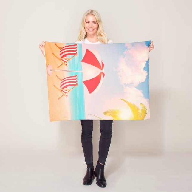 Beach Fleece Blanket, 30"x40" Blanket (In Situ)