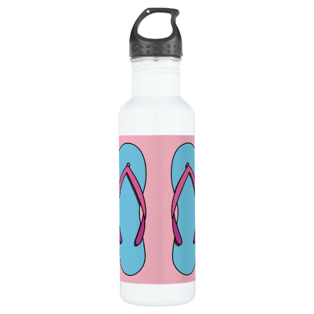 Beach Flip Flops 710 Ml Water Bottle (Front)