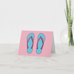 Beach Flip Flops Card