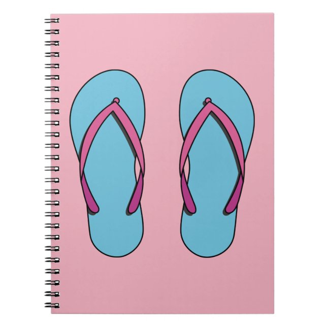 Beach Flip Flops Notebook (Front)