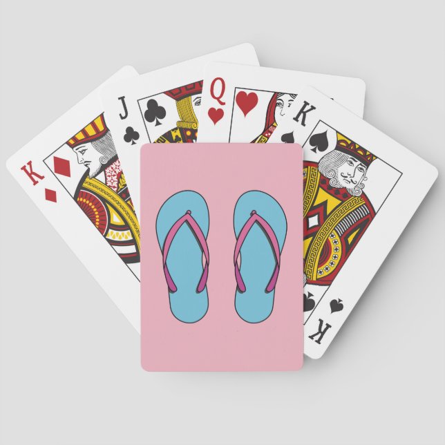Beach Flip Flops Playing Cards (Back)