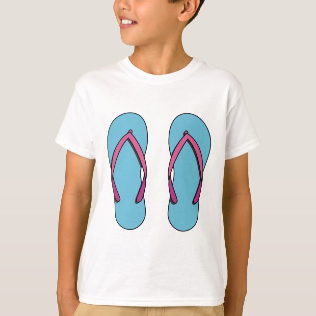 Beach Flip Flops T-Shirt (Front)