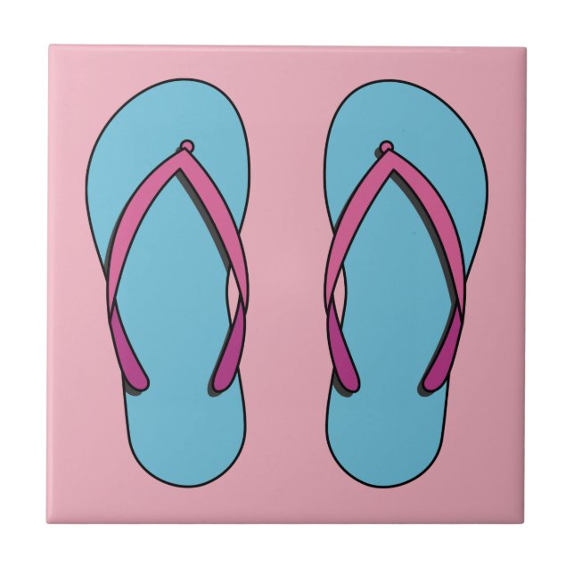 Beach Flip Flops Tile (Front)
