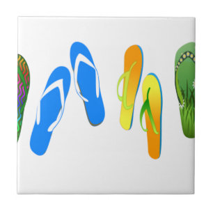 Beach Flip Flops Tile