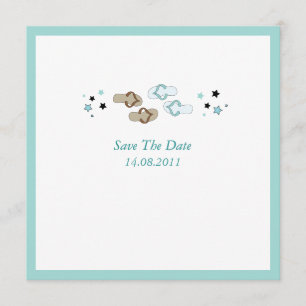 Beach Flip Flops Wedding Save the Date