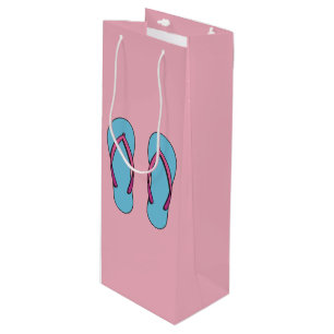Beach Flip Flops Wine Gift Bag