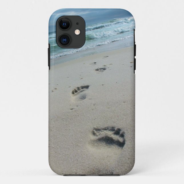 Beach Footprints Phone Case (Back)