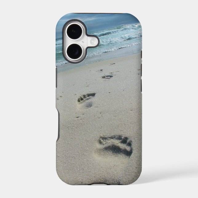 Beach Footprints Phone Case (Back)