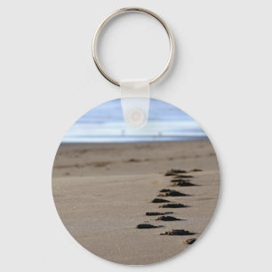 Beach Footsteps Key Ring