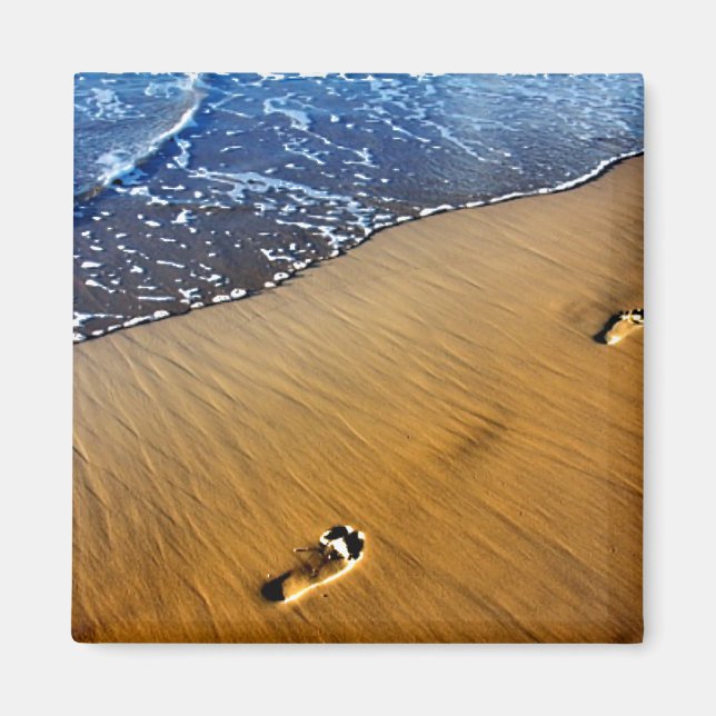 Beach Footsteps Magnet (Front)