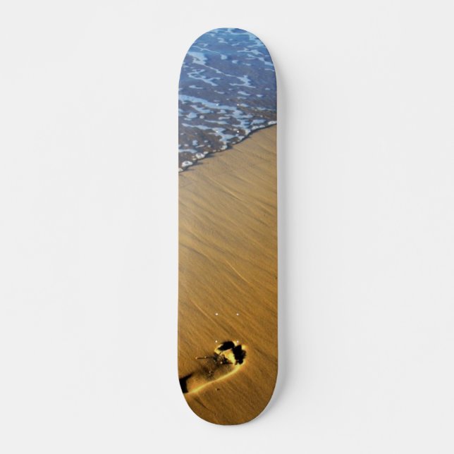 Beach Footsteps Skateboard (Front)
