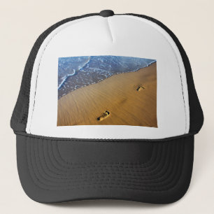 Beach Footsteps Trucker Hat