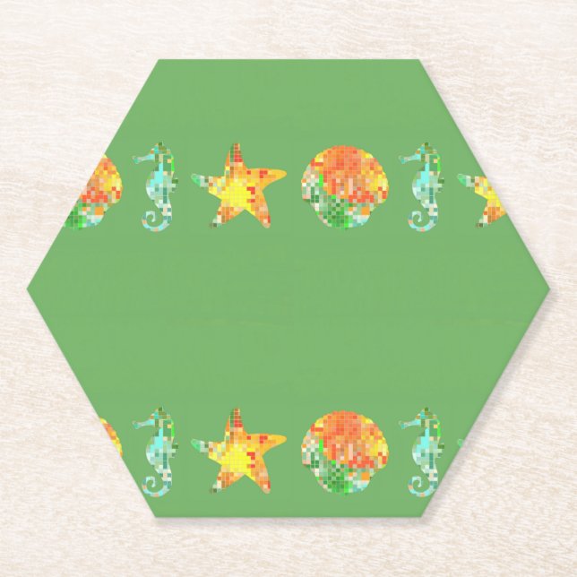 Beach Fresh Paper Coaster (Front)