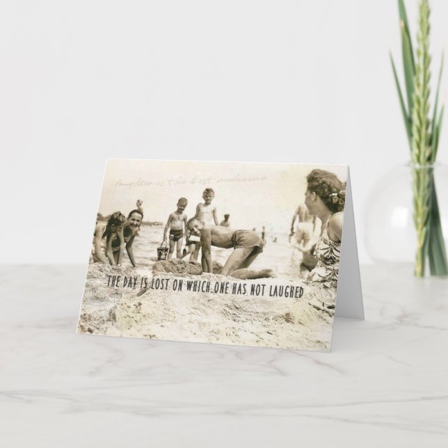 BEACH FROLICS Greeting Card (Front)