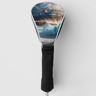 Beach Front Ocean Waves Landscape 1 Golf Head Cover