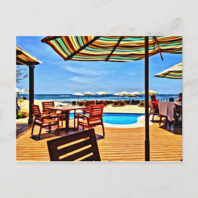 Beach Front Postcard (Front)