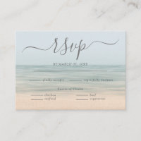 Beach Front Vintage Hawaiian Wedding RSVP