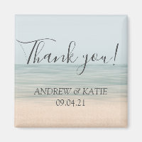 Beach Front Vintage Hawaiian Wedding Thank You
