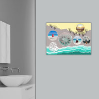 Beach Fun 5 Photo Collage 