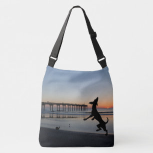 "Beach Fun Dog lovers Crossbody Bag
