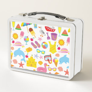 Beach Fun! Metal Lunch Box