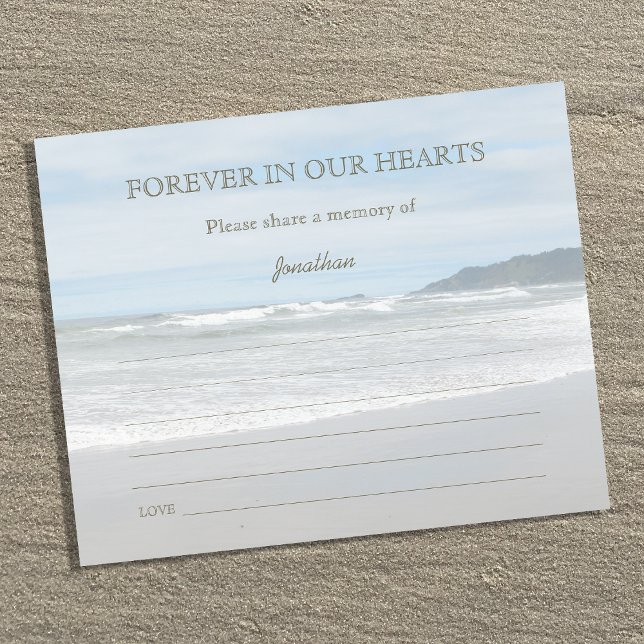 Beach Funeral Attendance Share a Memory Card (Creator Uploaded)