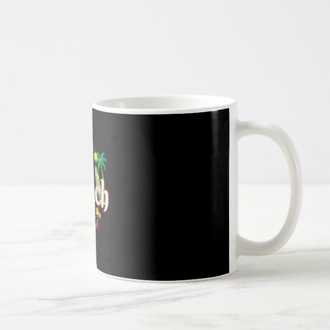 Beach funny summer vacation graphic cute seaside coffee mug (Right)