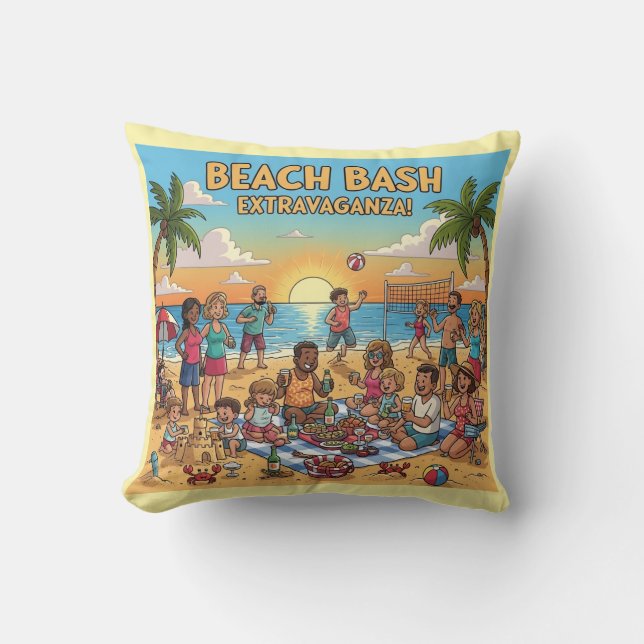 Beach Gathering Cushion (Front)
