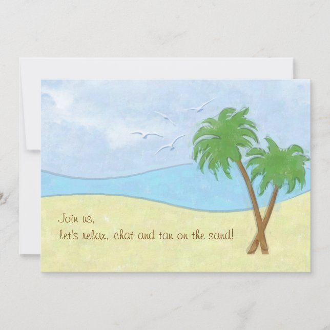 Beach Gathering Invitation (Front)