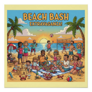 Beach Gathering Poster