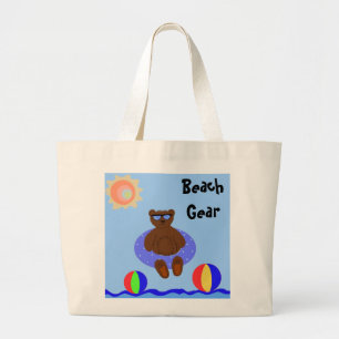 Beach Gear Large Tote Bag