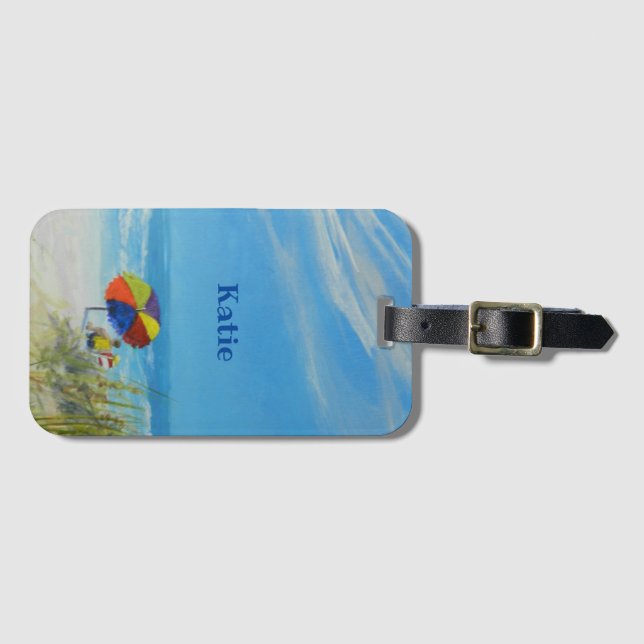 Beach Getaway Luggage Tag (Front Horizontal)