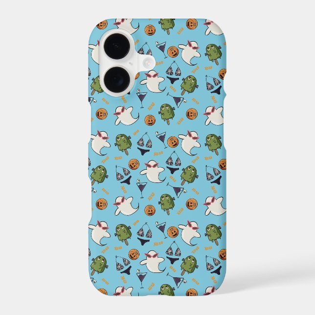 Beach Ghosts Pattern Phone Case (Back)