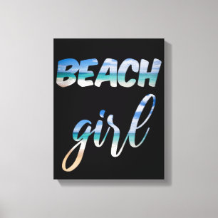 Beach Girl Canvas Print