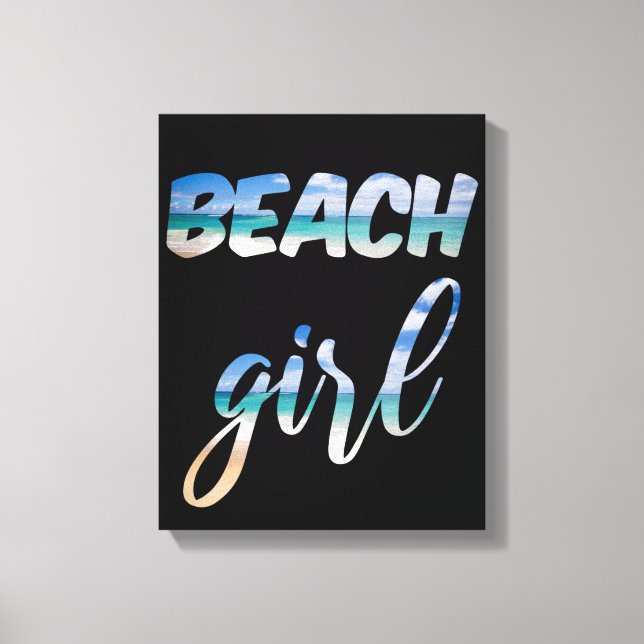 Beach Girl Canvas Print (Front)