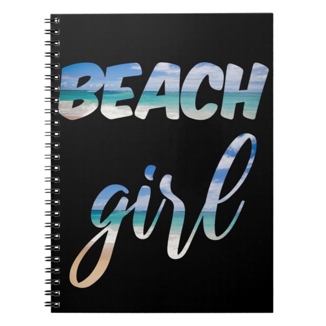 Beach Girl Notebook (Front)