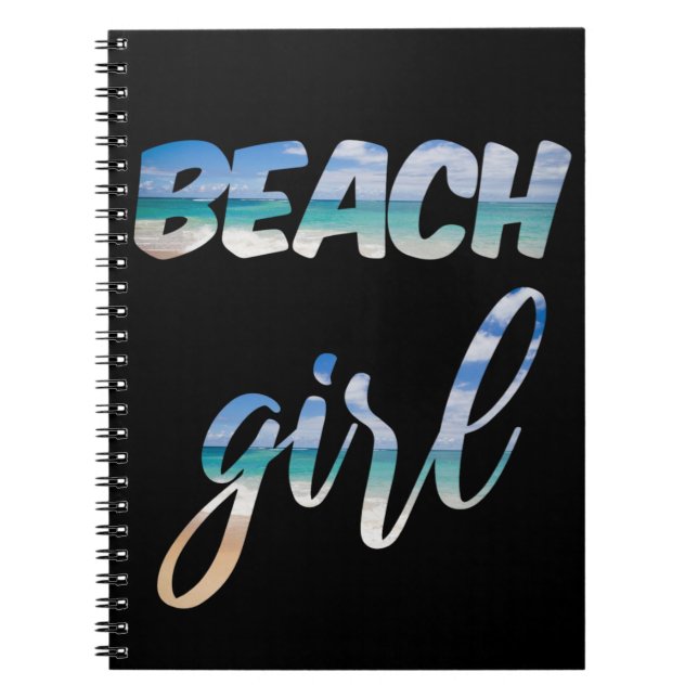 Beach Girl Notebook (Front)