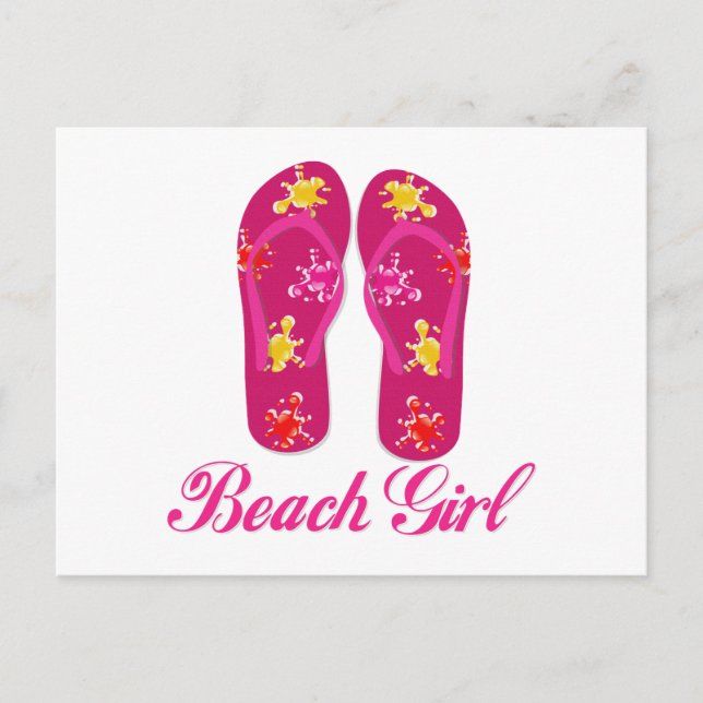 Beach Girl Postcard (Front)